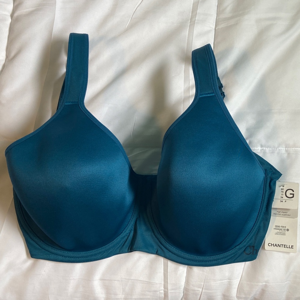 Chantelle High Impact Underwire Sports Bra (Teal)